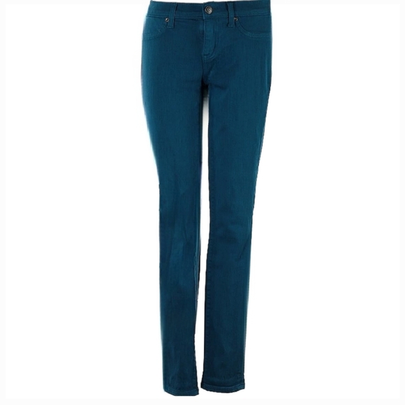 Lila Ryan Turquoise Colored Skinny Jeans - Size 25 - Picture 1 of 6